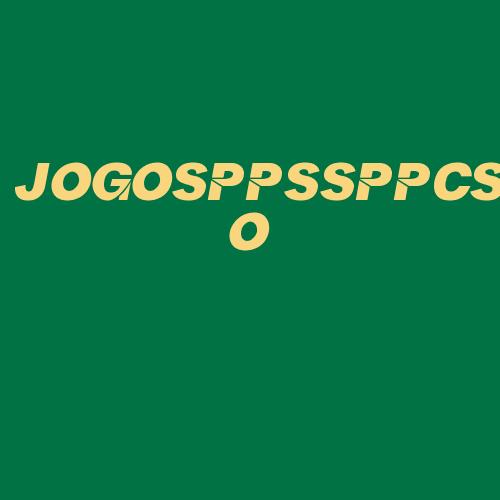 Logo da JOGOSPPSSPPCSO